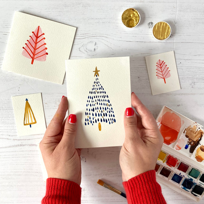 Painted Christmas Cards